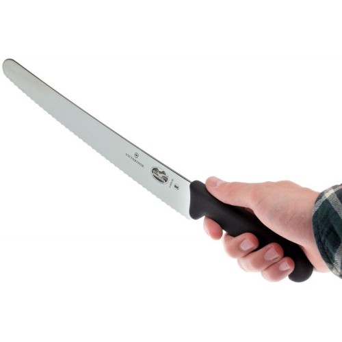 Кухонні ножі Кондитерський ніж Victorinox FIBROX 26см хвил чорн 5.2933.26 Кухонні ножі Кондитерський ніж Victorinox FIBROX 26см хвил чорн 5.2933.26