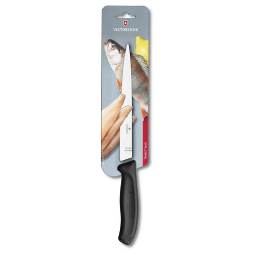 Кухонні ножі Філейний ніж Victorinox SWISS CLASSIC Filleting Flexible 20см чорн 6.8713.20B