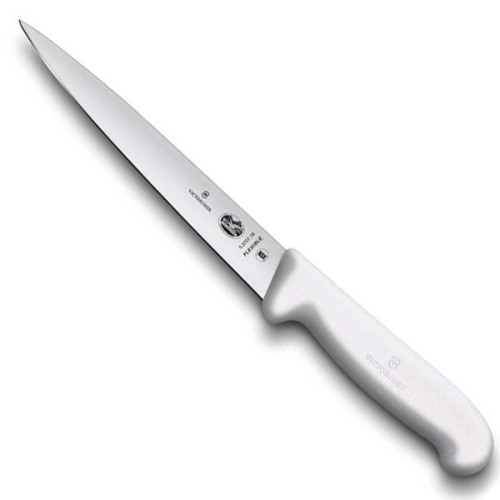 Кухонні ножі Філейний ніж Victorinox FIBROX Filleting Flexible 18см біл 5.3707.18