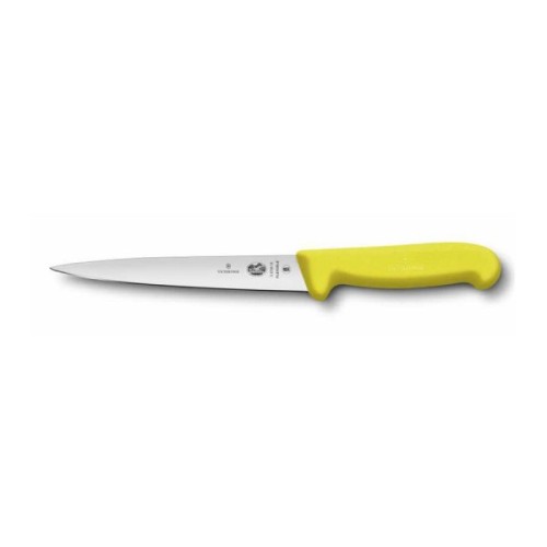 Кухонні ножі Філейний ніж Victorinox FIBROX Filleting Flexible 18см жовт 5.3708.18