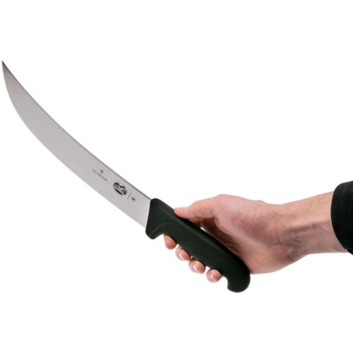 Кухонные ножи Ніж для стейка Victorinox FIBROX Cimeter 25см чорн 5.7303.25