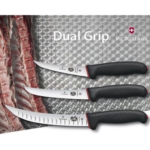 Кухонні ножі Обвалювальний ніж Victorinox DUAL GRIP Boning Super Flexible 12см чорн 5.6663.12D