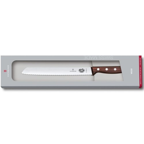 Кухонные ножи Ніж для хліба Victorinox WOOD 21см хвил дерев’ян 5.1630.21