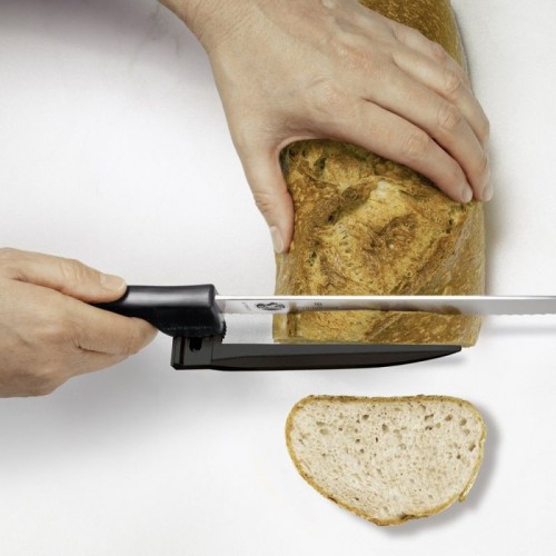 Кухонні ножі Ніж для нарізання з направляючою Victorinox STANDARD DUX 21см хвил чорн 5.1733.21 Кухонні ножі Ніж для нарізання з направляючою Victorinox STANDARD DUX 21см хвил чорн 5.1733.21