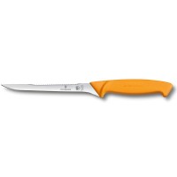 Філейний ніж для риби Victorinox SWIBO Fish Filleting Flexible 16см жовт 5.8448.16