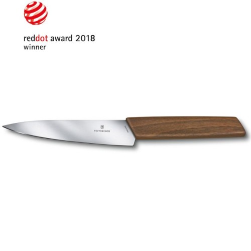 Кухонные ножи Універсальний кухонний ніж Victorinox SWISS MODERN 15см дерев’ян 6.9010.15G