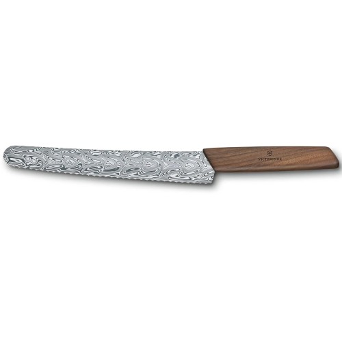 Кухонные ножи Лимитированный дамасский нож для хлеба Victorinox SWISS MODERN Damast Bread&Pastry 6.9070.22WJ21