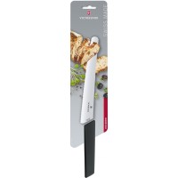 Ніж для хліба та випічки Victorinox SWISS MODERN 22см хвил чорн 6.9073.22WB