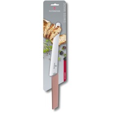Ніж для хліба та випічки Victorinox SWISS MODERN 22см хвил рожев 6.9076.22W5B
