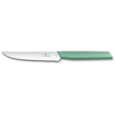 Ніж для стейка та піци Victorinox SWISS MODERN  12см хвил зелен 6.9006.12W41