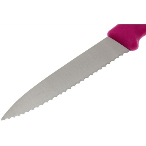 Кухонні ножі Ніж для чищення овочів Victorinox SWISS CLASSIC 8см хвил рожев 6.7636.L115