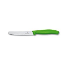 Ніж для томатів Victorinox SWISS CLASSIC Tomato&Table 11см хвил зелен 6.7836.L114