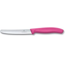 Ніж для томатів Victorinox SWISS CLASSIC Tomato&Table 11см хвил рожев 6.7836.L115