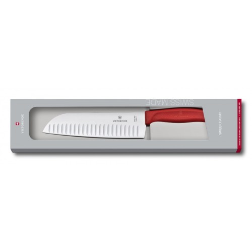 Кухонні ножі Ніж-сантоку Victorinox SWISS CLASSIC 17см червон 6.8521.17G