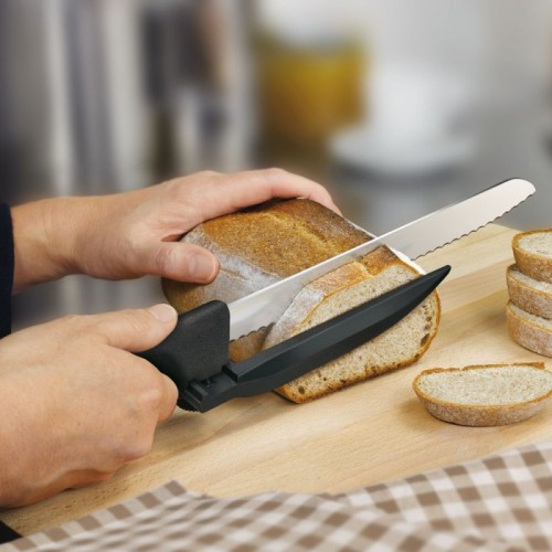 Кухонні ножі Ніж для нарізання з направляючою Victorinox SWISS CLASSIC DUX 21см хвил чорн 6.8663.21 Кухонні ножі Ніж для нарізання з направляючою Victorinox SWISS CLASSIC DUX 21см хвил чорн 6.8663.21