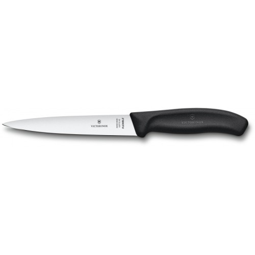 Кухонні ножі Філейний ніж Victorinox SWISS CLASSIC Filleting Flexible 16см чорн 6.8713.16B