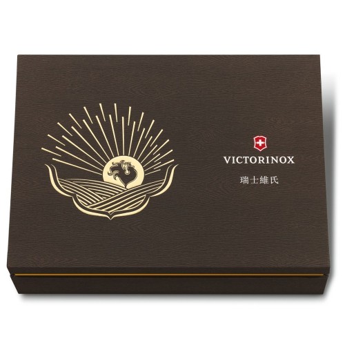 Ножі та мультитули Victorinox Лімітований ніж Victorinox HUNTSMAN Year of the Rooster 1.3714.E6