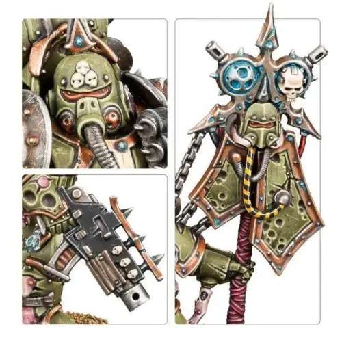 Мініатюра WARHAMMER 40000: DEATH GUARD - PLAGUE MARINE ICON BEARER