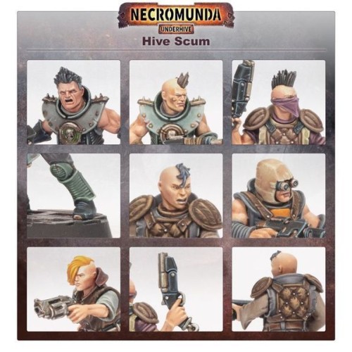 Necromunda Набор миниатюр WARHAMMER 40000: NECROMUNDA - HIVE SCUM