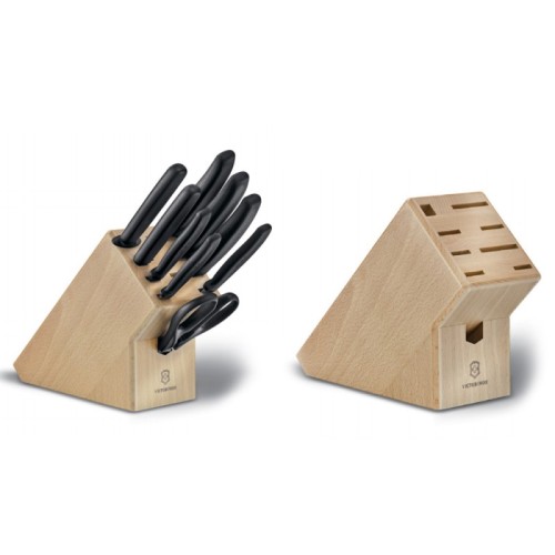 Кухонне приладдя Підставка Victorinox SWISS CLASSIC для 9 ножів бук (H10см) 7.7090.0