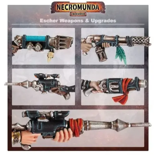 Necromunda Набір NECROMUNDA: ESCHER WEAPONS AND UPGRADES