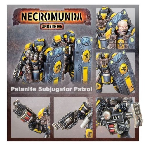 Necromunda Набор миниатюр WARHAMMER 40000: NECROMUNDA - PALANITE SUBJUGATOR PATROL