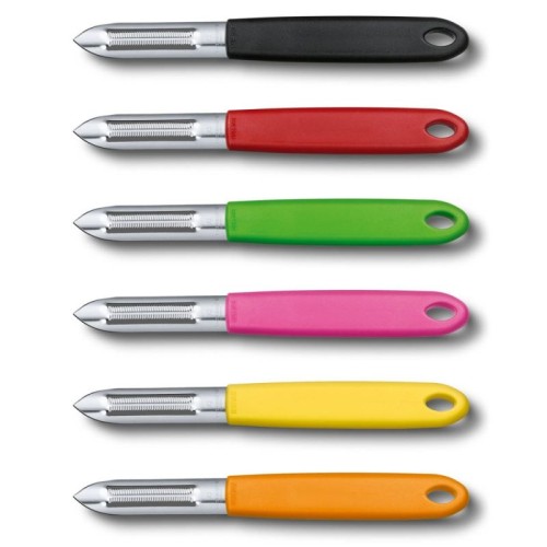 Кухонне приладдя Овочечистка Victorinox Універсальна рожева 7.6077.5