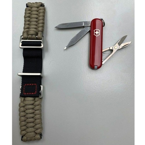 Різне Ремінець INOX паракорд + ніж Victorinox V.60025 Різне Ремінець INOX паракорд + ніж Victorinox V.60025
