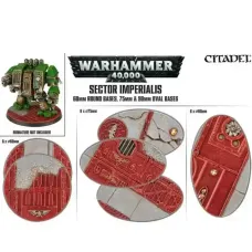 Бази для мініатюр SECTOR IMPERIALIS: 60MM ROUND, 75MM OVAL AND 90MM OVAL BASES