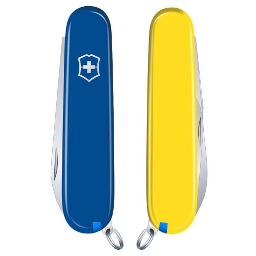 Ножі та мультитули Victorinox Складаний ніж Victorinox BANTAM UKRAINE синьо-жовтий 0.2303.2.8