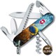 Ножи и мультитулы Victorinox Швейцарский складной нож 91мм Victorinox CAMPER DESIGN Желто-голубая рыбка 1.3613.7.R2020pk