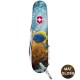 Ножи и мультитулы Victorinox Швейцарский складной нож 91мм Victorinox CAMPER DESIGN Желто-голубая рыбка 1.3613.7.R2020pk