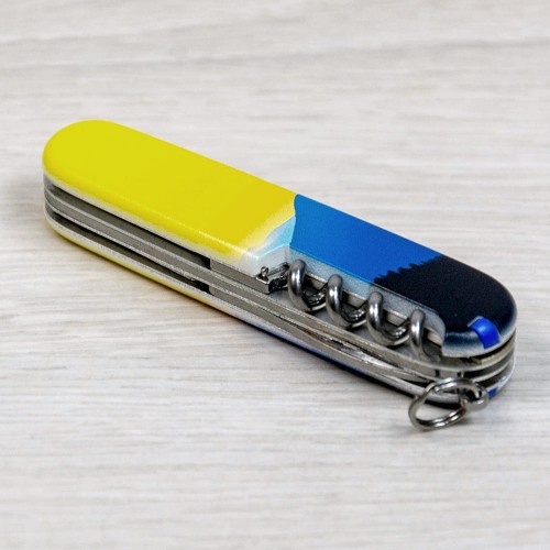 Ножі та мультитули Victorinox Складаний ніж Victorinox CAMPER UKRAINE Гірський пейзаж 1.3613.7.T3190pw