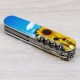 Ножі та мультитули Victorinox Складаний ніж Victorinox CAMPER UKRAINE Соняшники та метелик 1.3613.7.T3200pw