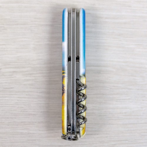 Ножі та мультитули Victorinox Складаний ніж Victorinox CAMPER UKRAINE Соняшники та метелик 1.3613.7.T3200pw