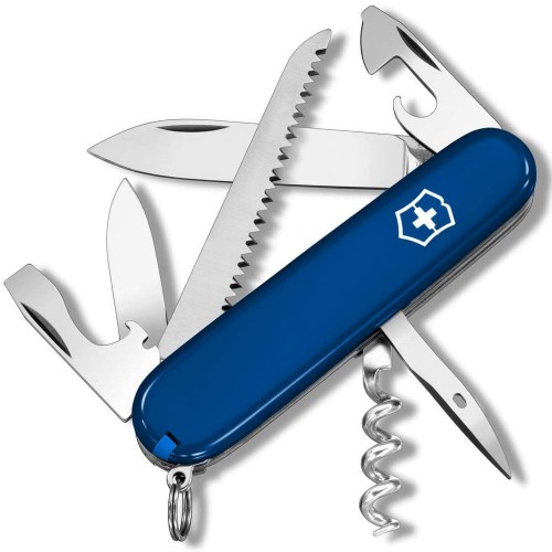 Ножі та мультитули Victorinox Складаний ніж Victorinox CAMPER UKRAINE синьо-жовтий 1.3613.2.8