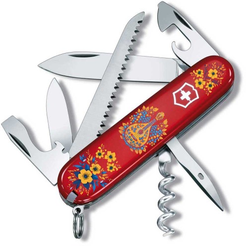 Ножі та мультитули Victorinox Складаний ніж Victorinox CAMPER UKRAINE Українські мотиви 1.3613.T1370u