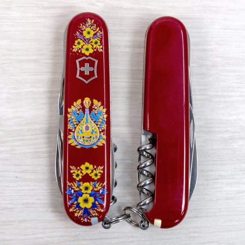 Ножі та мультитули Victorinox Складаний ніж Victorinox CAMPER UKRAINE Українські мотиви 1.3613.T1370u