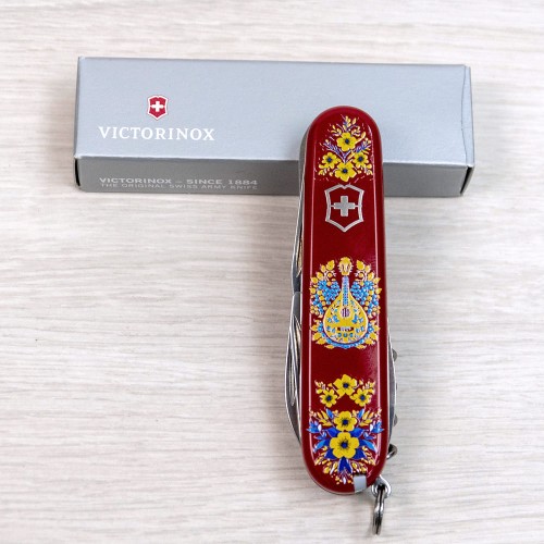 Ножі та мультитули Victorinox Складаний ніж Victorinox CAMPER UKRAINE Українські мотиви 1.3613.T1370u
