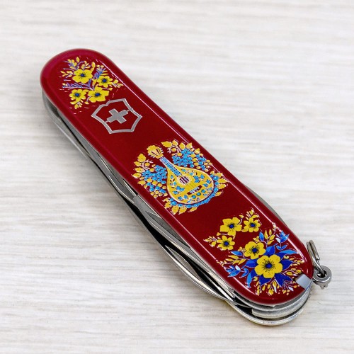 Ножі та мультитули Victorinox Складаний ніж Victorinox CAMPER UKRAINE Українські мотиви 1.3613.T1370u