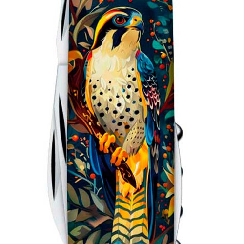 Ножі та мультитули Victorinox Складаний ніж Victorinox CAMPER UKRAINE Величний Сокіл 1.3613.3.T3180pw