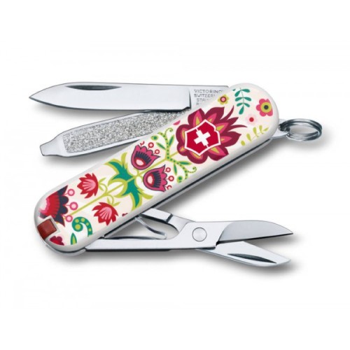 Ножі та мультитули Victorinox Складаний ніж Victorinox Classic Rooster Happy Folks 0.6223.L1603