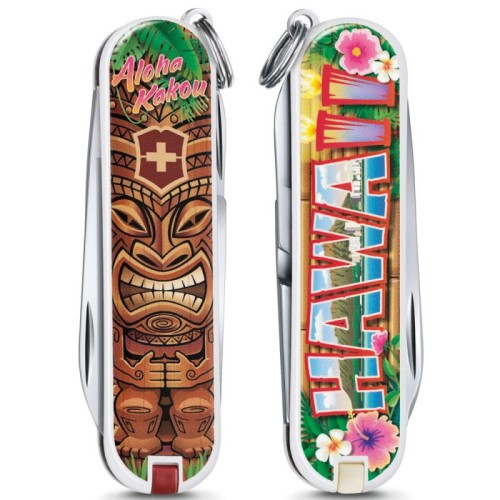 Ножі та мультитули Victorinox Складаний ніж Victorinox Classic LE Aloha Kakou 0.6223.L1809