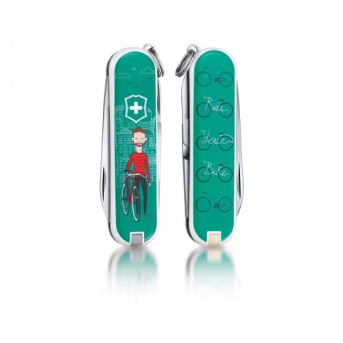 Ножи и мультитулы Victorinox Складаний ніж Victorinox Classic Ride your Bike 0.6223.L1508
