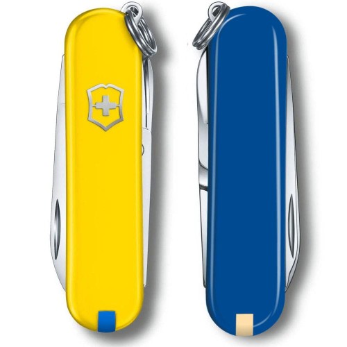 Ножі та мультитули Victorinox Складаний ніж Victorinox CLASSIC SD UKRAINE жовто-синій 0.6223.8G.2
