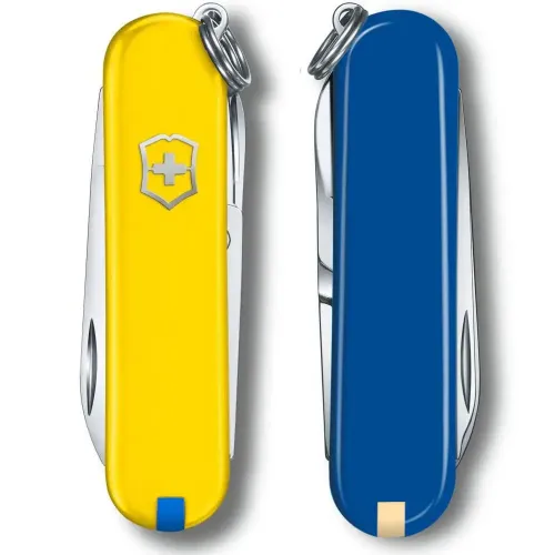 Ножі та мультитули Victorinox Складаний ніж Victorinox CLASSIC SD UKRAINE жовто-синій 0.6223.8G.2