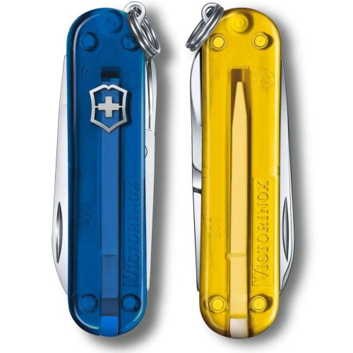 Ножі та мультитули Victorinox Складаний ніж Victorinox CLASSIC SD UKRAINE синьо-жовтий 0.6223.T2G.T81