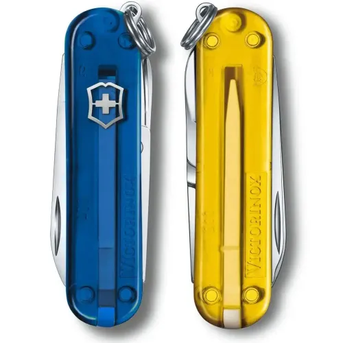 Ножі та мультитули Victorinox Складаний ніж Victorinox CLASSIC SD UKRAINE синьо-жовтий 0.6223.T2G.T81