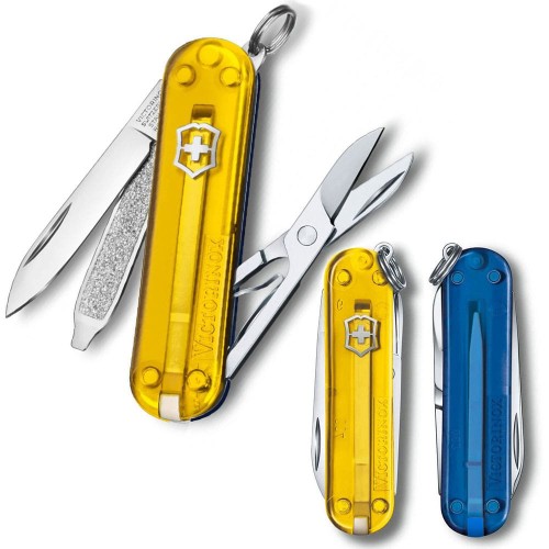 Ножі та мультитули Victorinox Складаний ніж Victorinox CLASSIC SD UKRAINE жовто-синій 0.6223.T81G.T2