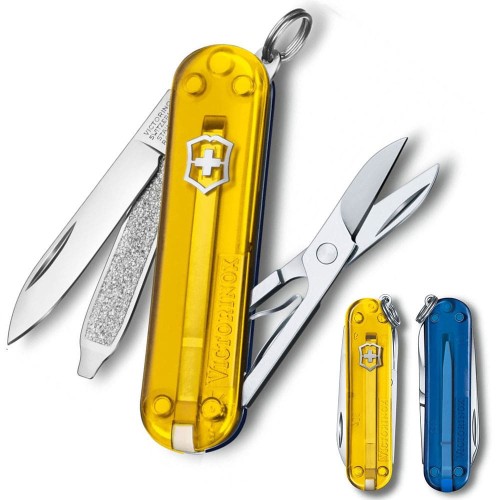 Ножі та мультитули Victorinox Складаний ніж Victorinox CLASSIC SD UKRAINE жовто-синій 0.6223.T81G.T2